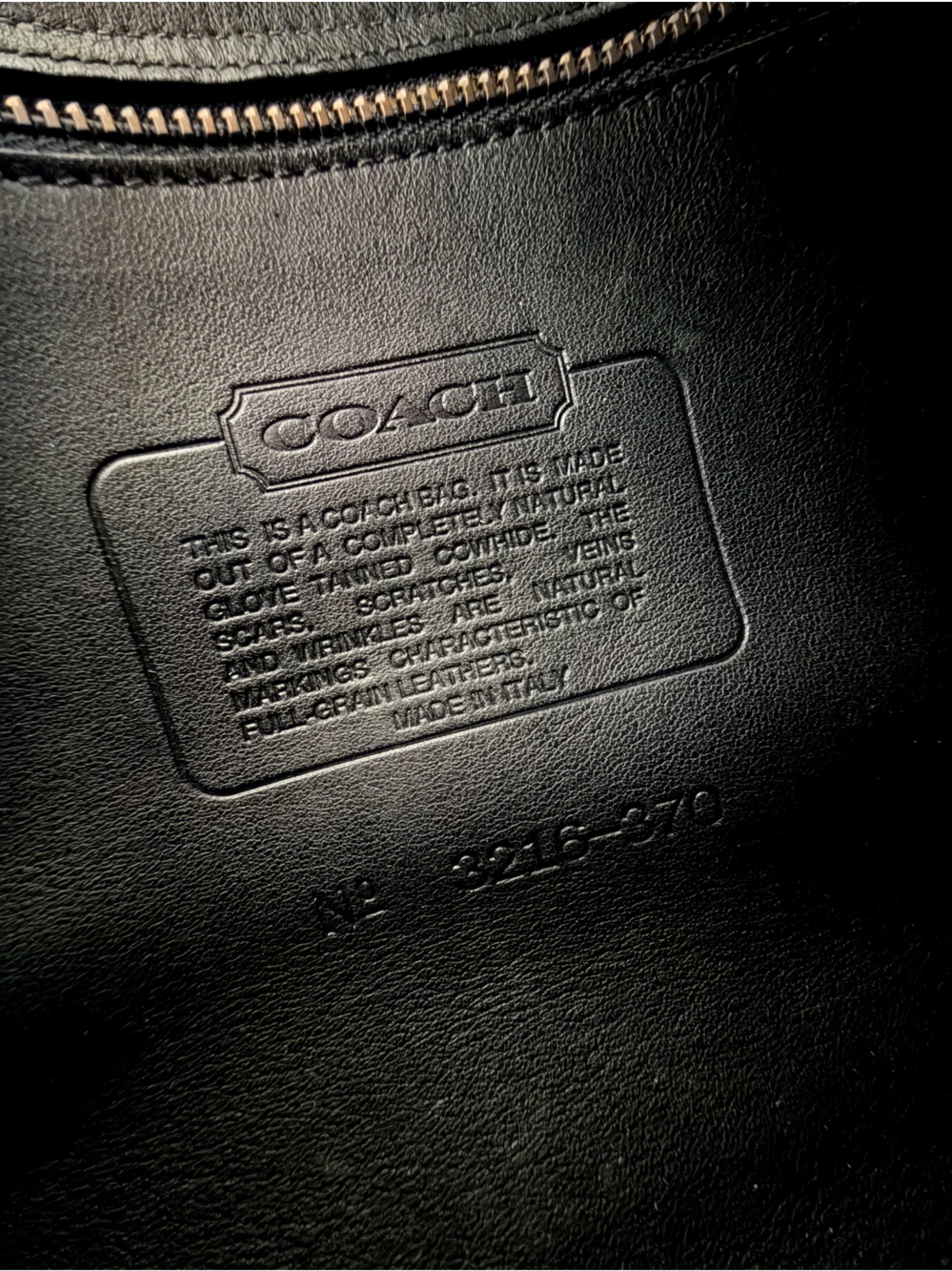 Vintage coach court bag black 9870 made in Italy rare - Picture 2 of 8